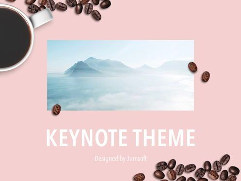 Coffee Time Keynote Template, Slide 13, 05353, Presentation Templates — PoweredTemplate.com