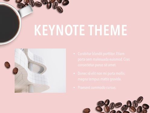 Coffee Time Keynote Template, Diapositiva 18, 05353, Plantillas de presentación — PoweredTemplate.com
