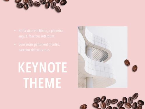 Coffee Time Keynote Template, Slide 19, 05353, Presentation Templates — PoweredTemplate.com
