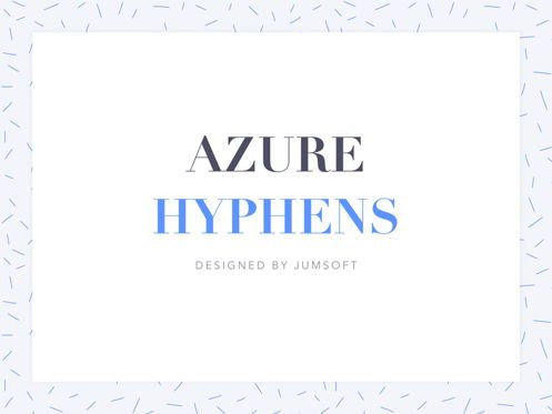 Azure Hyphens PowerPoint Template, スライド 2, 05354, プレゼンテーションテンプレート — PoweredTemplate.com