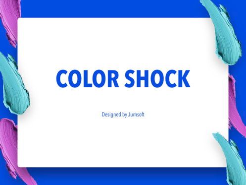 Color Shock Keynote Template, Diapositiva 2, 05356, Plantillas de presentación — PoweredTemplate.com