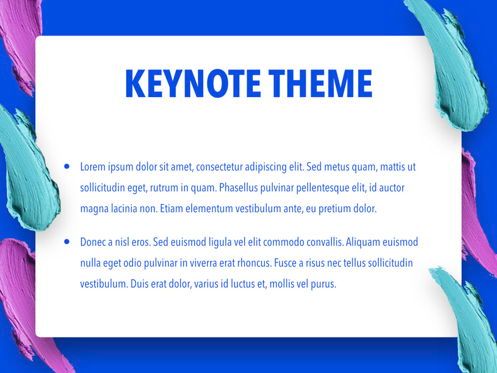 Color Shock Keynote Template, Diapositive 3, 05356, Modèles de présentations — PoweredTemplate.com