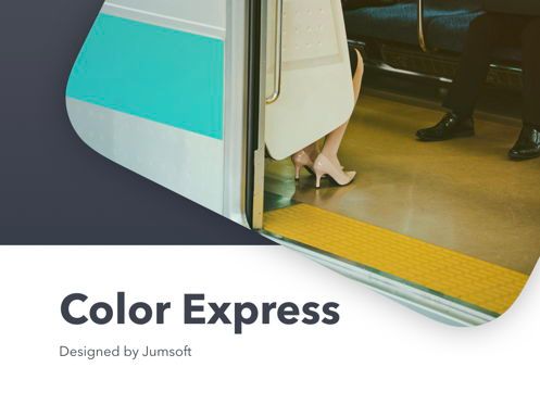 Color Express Keynote Template, Slide 2, 05359, Presentation Templates — PoweredTemplate.com