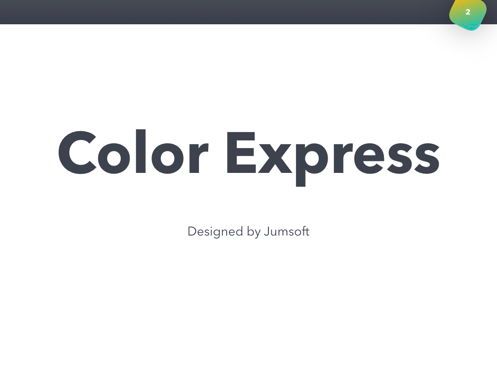 Color Express Keynote Template, スライド 3, 05359, プレゼンテーションテンプレート — PoweredTemplate.com