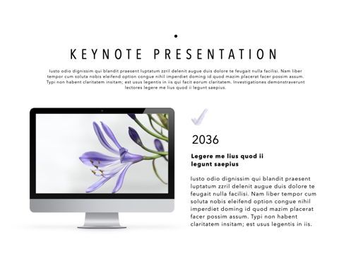 Daisy Keynote Presentation Template, Slide 14, 05388, Presentation Templates — PoweredTemplate.com