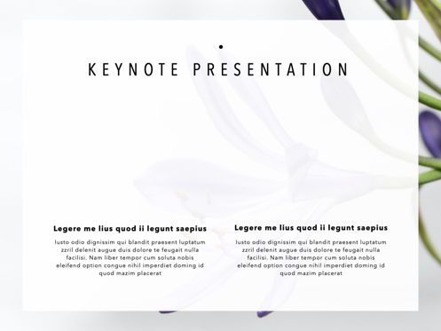 Daisy Keynote Presentation Template, Slide 16, 05388, Presentation Templates — PoweredTemplate.com