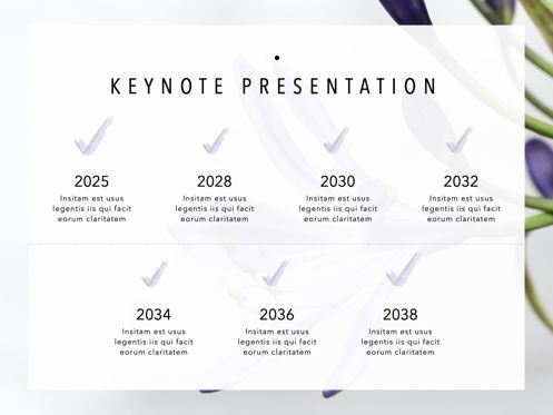 Daisy Keynote Presentation Template, Slide 25, 05388, Presentation Templates — PoweredTemplate.com