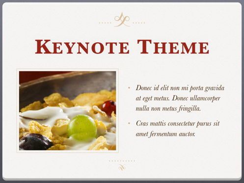 Bon Ton Keynote Template, Slide 31, 05397, Presentation Templates — PoweredTemplate.com