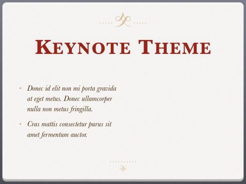 Bon Ton Keynote Template, Folie 32, 05397, Präsentationsvorlagen — PoweredTemplate.com