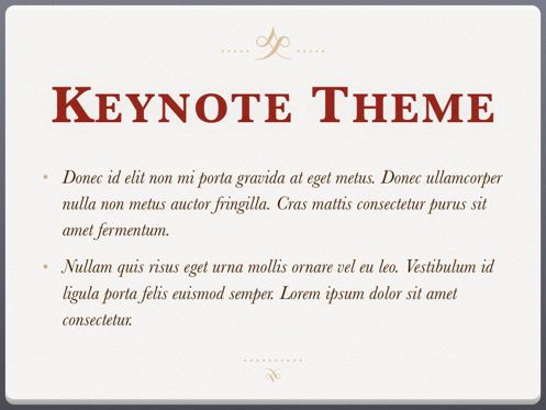 Bon Ton Keynote Template, Slide 4, 05397, Modelli Presentazione — PoweredTemplate.com