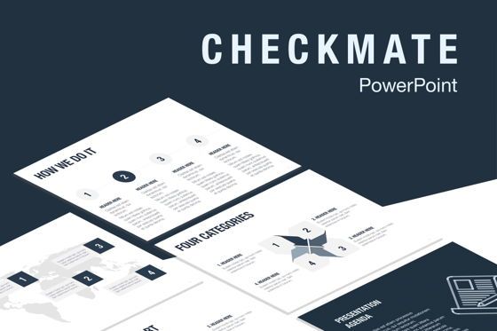 Checkmate PowerPoint Template, Templat PowerPoint, 05399, Templat Presentasi — PoweredTemplate.com