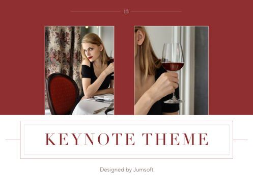 Claret Keynote Template, Slide 14, 05400, Presentation Templates — PoweredTemplate.com