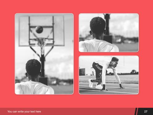 Basketball PowerPoint Template, Deslizar 28, 05402, Modelos de Apresentação — PoweredTemplate.com