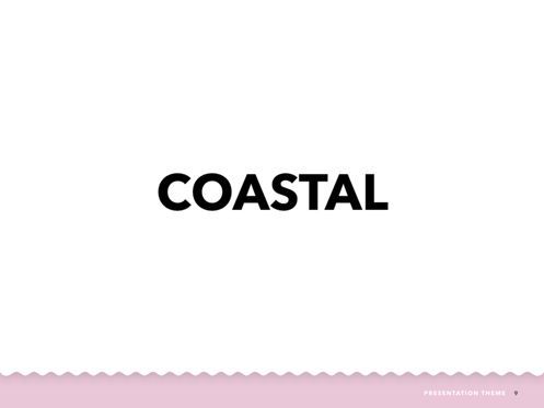 Coastal PowerPoint Template, Diapositive 10, 05403, Modèles de présentations — PoweredTemplate.com