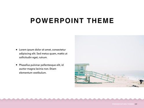 Coastal PowerPoint Template, Slide 30, 05403, Presentation Templates — PoweredTemplate.com
