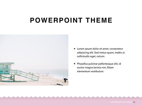 Coastal PowerPoint Template, Slide 31, 05403, Presentation Templates — PoweredTemplate.com