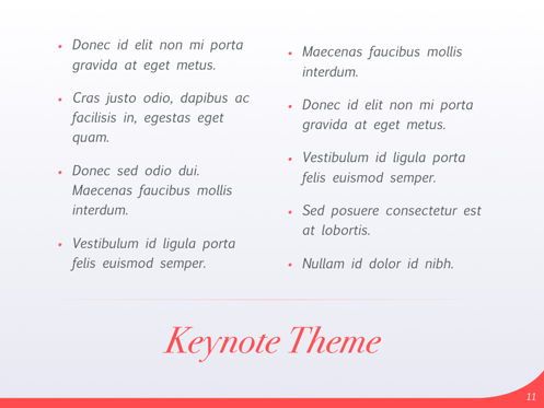 Coral Dove Keynote Theme, Slide 12, 05406, Modelli Presentazione — PoweredTemplate.com