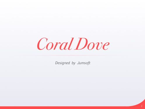 Coral Dove Keynote Theme, Slide 2, 05406, Modelli Presentazione — PoweredTemplate.com