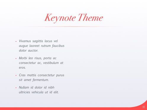 Coral Dove Keynote Theme, Diapositiva 32, 05406, Plantillas de presentación — PoweredTemplate.com