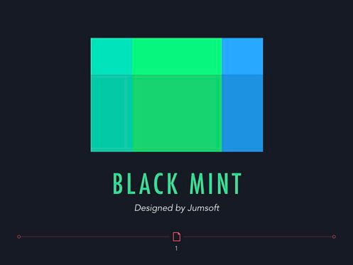 Black Mint PowerPoint Template, スライド 2, 05433, プレゼンテーションテンプレート — PoweredTemplate.com