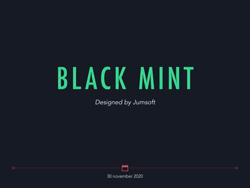 Black Mint PowerPoint Template, スライド 3, 05433, プレゼンテーションテンプレート — PoweredTemplate.com