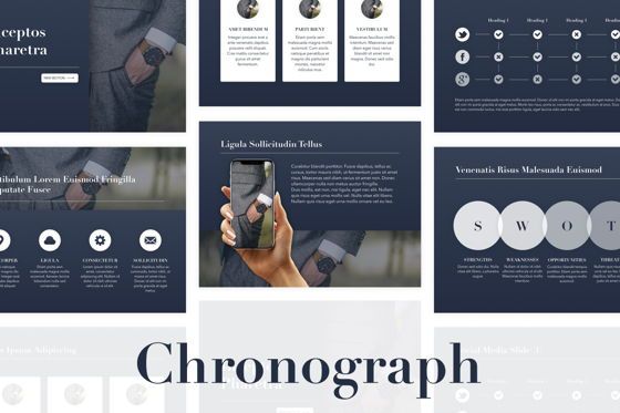 Chronograph Keynote Template, 苹果主题演讲模板, 05434, 演示模板 — PoweredTemplate.com
