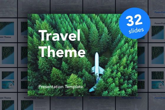 Avid Traveler PowerPoint Template, PowerPoint模板, 05439, 演示模板 — PoweredTemplate.com