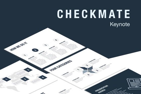 Checkmate Keynote Template, Keynote-Vorlage, 05442, Präsentationsvorlagen — PoweredTemplate.com