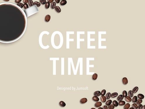 Coffee Time Powerpoint Template, スライド 2, 05445, プレゼンテーションテンプレート — PoweredTemplate.com