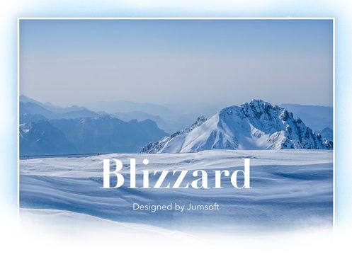Blizzard PowerPoint Template, Slide 2, 05448, Presentation Templates — PoweredTemplate.com