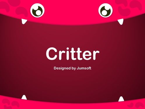 Critter PowerPoint Template, Slide 3, 05450, Presentation Templates — PoweredTemplate.com