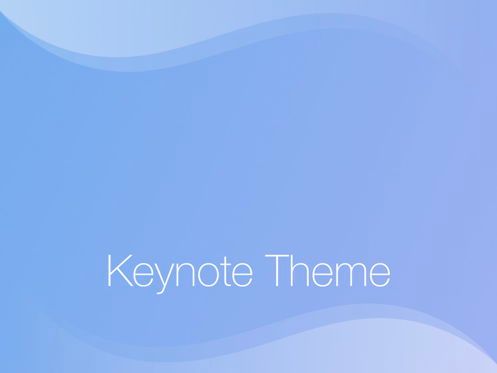 Blue Wave Keynote Template, スライド 11, 05451, プレゼンテーションテンプレート — PoweredTemplate.com