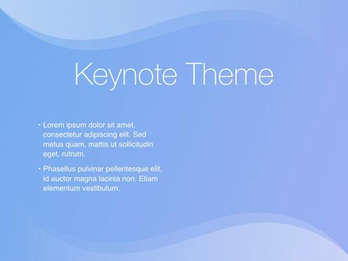 Blue Wave Keynote Template, Slide 32, 05451, Modelli Presentazione — PoweredTemplate.com