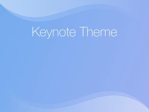Blue Wave Keynote Template, Diapositive 9, 05451, Modèles de présentations — PoweredTemplate.com