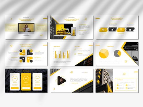 MANSION - Creative Business PowerPoint Template, Slide 4, 05455, Presentation Templates — PoweredTemplate.com