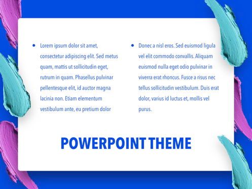 Color Shock PowerPoint Template, 幻灯片 12, 05460, 演示模板 — PoweredTemplate.com
