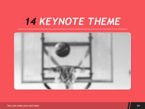 Basketball Keynote Template, Deslizar 15, 05461, Modelos de Apresentação — PoweredTemplate.com