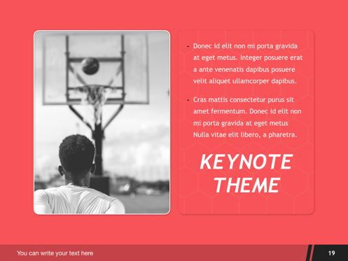 Basketball Keynote Template, Slide 20, 05461, Presentation Templates — PoweredTemplate.com