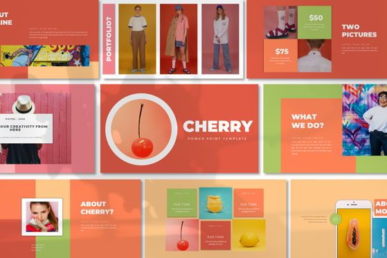 Cherry - PowerPoint Template, 幻灯片 2, 05466, 演示模板 — PoweredTemplate.com