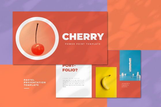 Cherry - PowerPoint Template, Diapositiva 3, 05466, Plantillas de presentación — PoweredTemplate.com