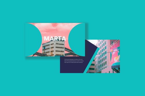 Marta - PowerPoint Template, 幻灯片 4, 05469, 演示模板 — PoweredTemplate.com