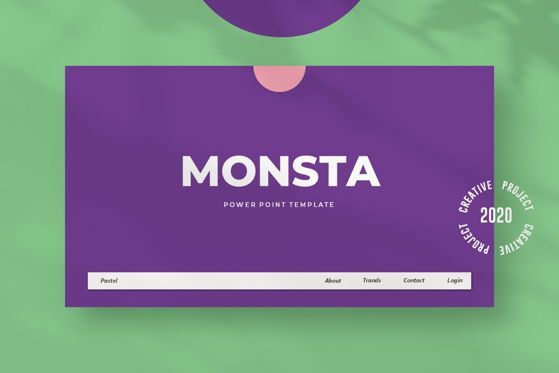 Monsta - PowerPoint Template, 幻灯片 2, 05472, 演示模板 — PoweredTemplate.com