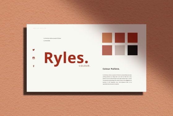 Ryles - PowerPoint Template, Diapositive 6, 05473, Modèles de présentations — PoweredTemplate.com