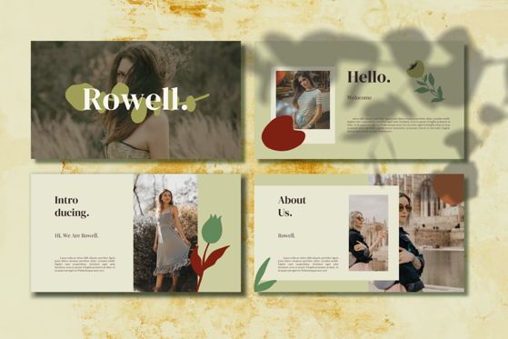 Rowell - PowerPoint Template, 슬라이드 12, 05476, 프레젠테이션 템플릿 — PoweredTemplate.com
