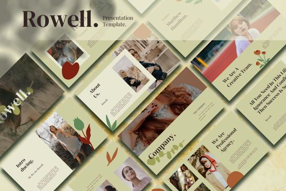 Rowell - PowerPoint Template, Diapositiva 2, 05476, Plantillas de presentación — PoweredTemplate.com