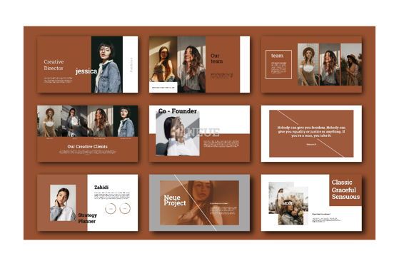 Neue Fashion - PowerPoint Template, 슬라이드 4, 05479, 프레젠테이션 템플릿 — PoweredTemplate.com