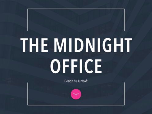 Midnight Office Keynote Template, 슬라이드 2, 05505, 프레젠테이션 템플릿 — PoweredTemplate.com