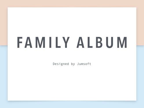 Family Album Keynote Template, Folie 3, 05509, Präsentationsvorlagen — PoweredTemplate.com