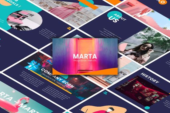 Marta - Google Slide, Theme Google Slides, 05523, Modèles de présentations — PoweredTemplate.com