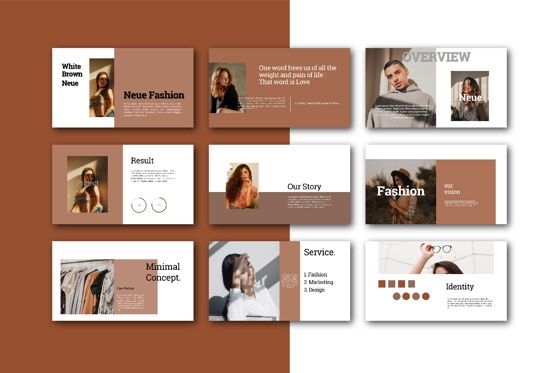 Neue Fashion - Google Slide, 슬라이드 3, 05534, 프레젠테이션 템플릿 — PoweredTemplate.com